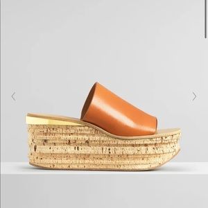 Chloe camille wedge mules